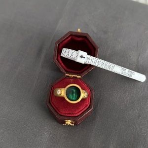 18K Gold Ring w Enameled Sculpted Face,Diamonds